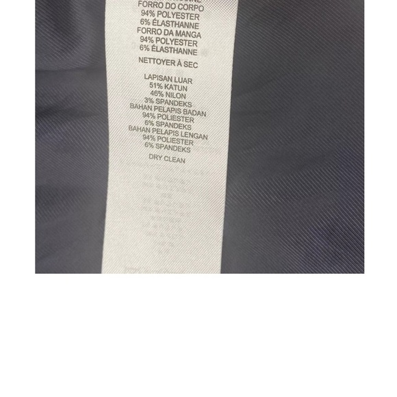 AX Armani exchange navy blue and white pattern Blazer size 4 - Picture 9 of 11